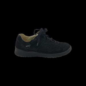 Mephisto Perforated Nubuck Lace-Up Sneakers Rebeca Black - Medium